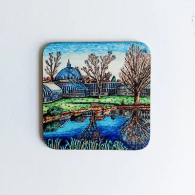 Handcrafted UK made wooden Glasgow coasters- Sets or ind...