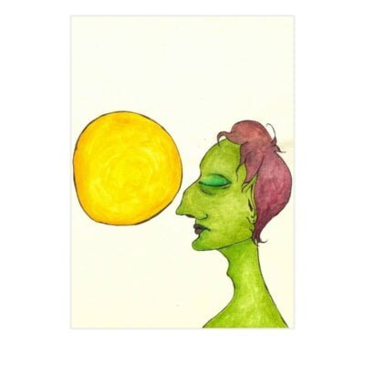 The Creature “Connected”- Original Art Print...