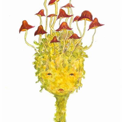 Shroom Fairy – Original Art Print / Watercolour pa...
