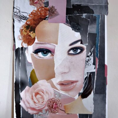 Doll Parts, Original Surreal Handmade Fashion Collage Po...