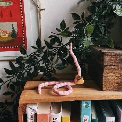 Earthworm Ring Holder 𓇼 Polymer Clay Jewellery Holder