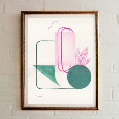 Abstract Collage Original Wall Art Illustration